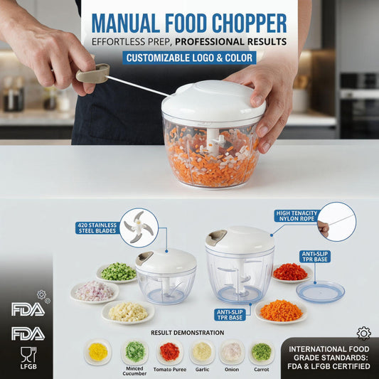 Compact Manual Food Chopper